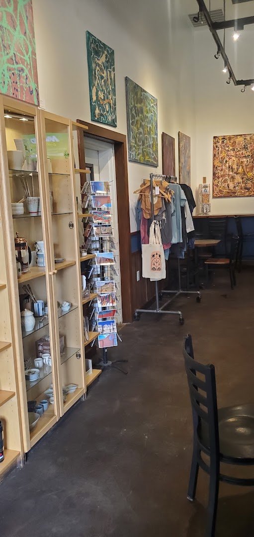Interior of Ohori's Coffee Roasters, Luna Location, specialty coffee shop in Santa Fe
