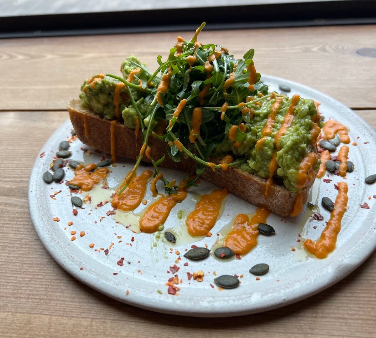 Food at Procaffeinated, specialty coffee shop in Manchester