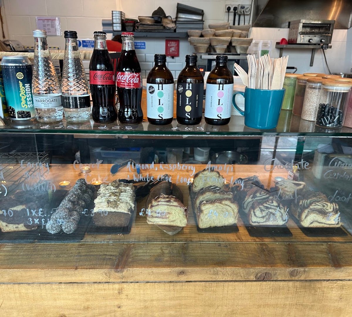 Interior of Procaffeinated, specialty coffee shop in Manchester