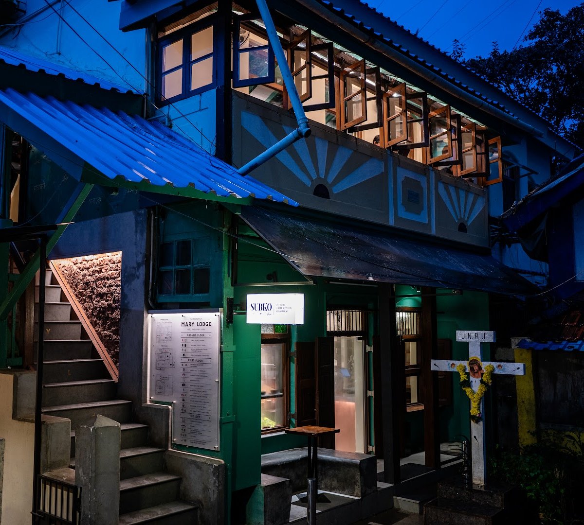 Storefront of Mary Lodge by Subko, specialty coffee shop in Mumbai