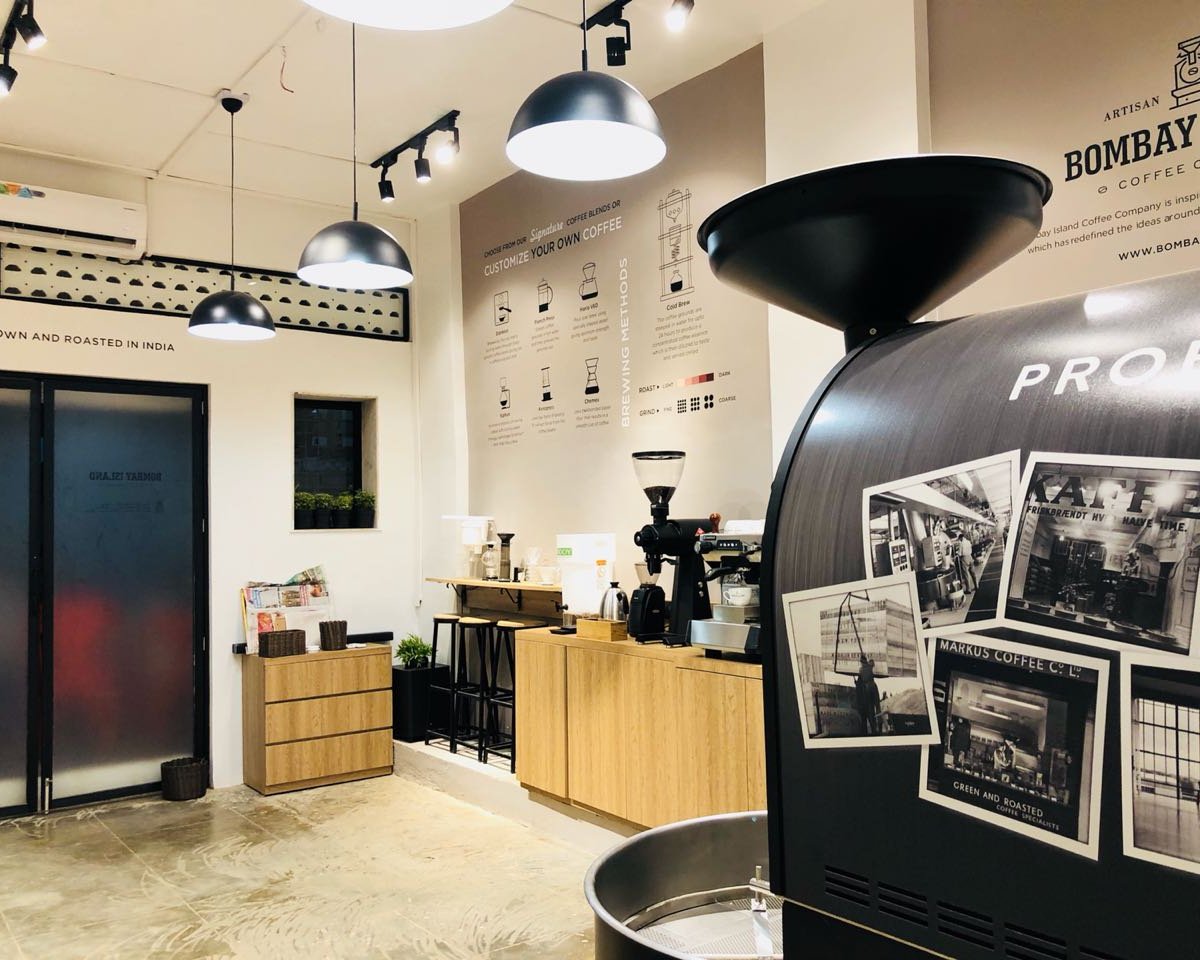 Interior of Bombay Island Coffee Company | Malad, specialty coffee shop in Mumbai