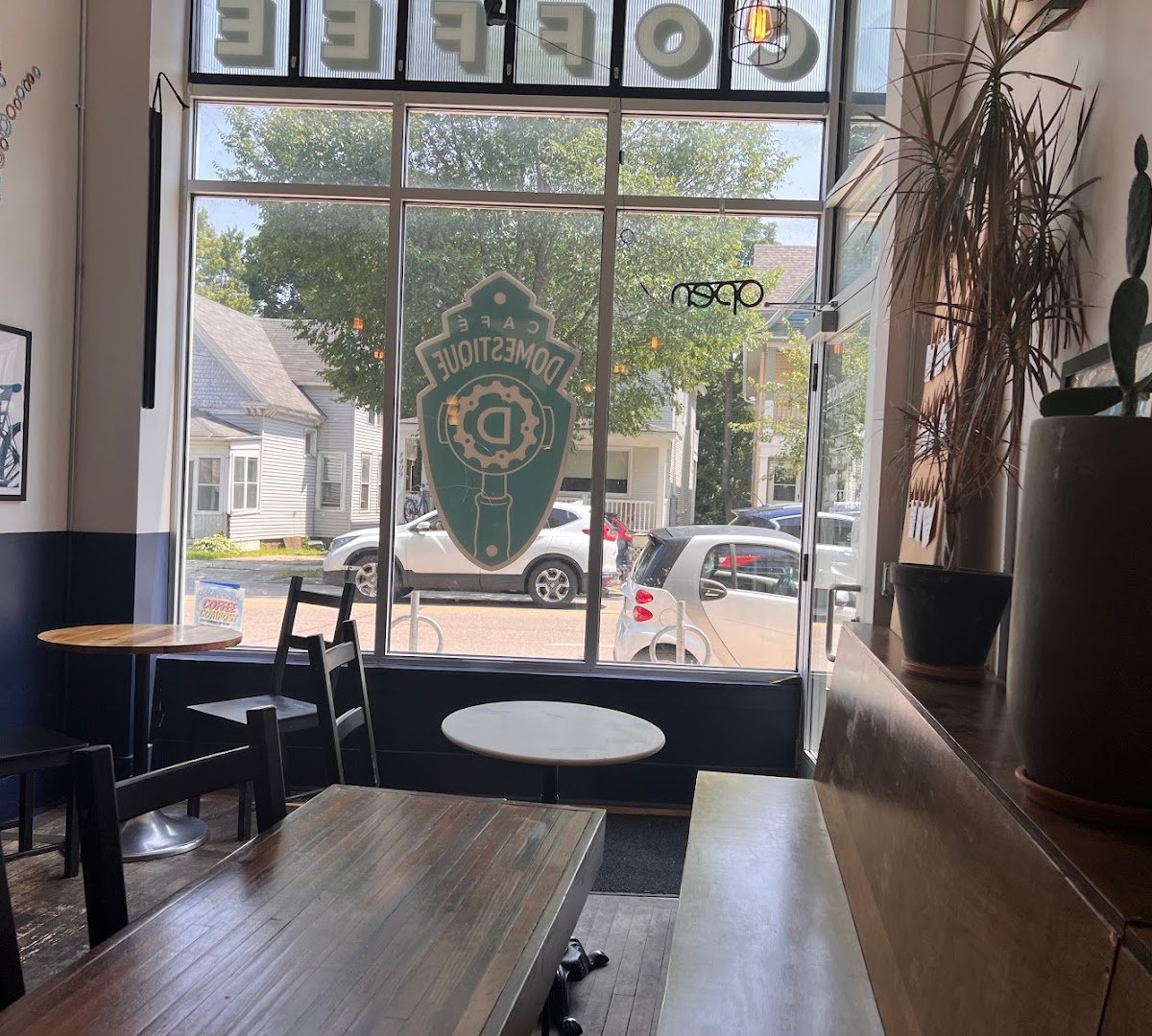 Interior of Cafe Domestique - Willy Street, specialty coffee shop in Madison