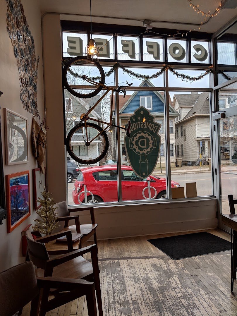 Interior of Cafe Domestique - Willy Street, specialty coffee shop in Madison