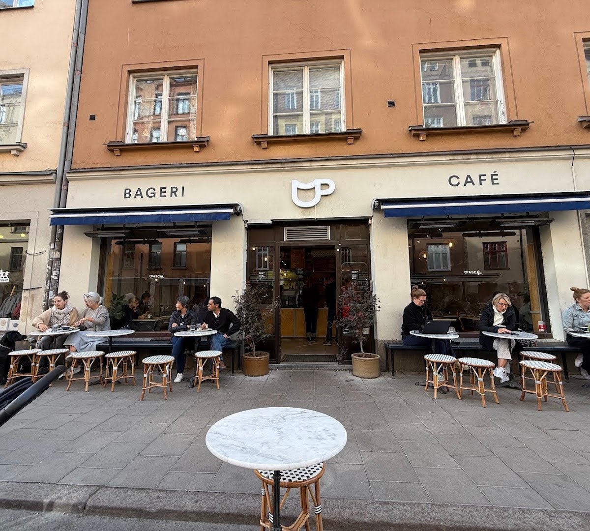 Storefront of Café Pascal - Södermalm, specialty coffee shop in Stockholm