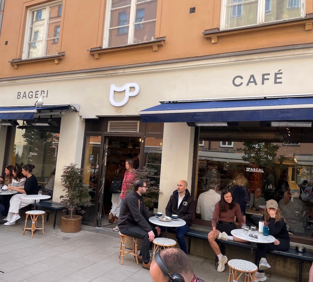 Storefront of Café Pascal - Södermalm, specialty coffee shop in Stockholm