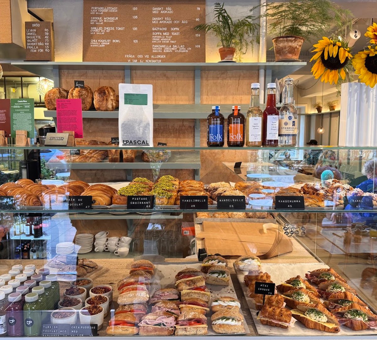 Interior of Café Pascal - Södermalm, specialty coffee shop in Stockholm