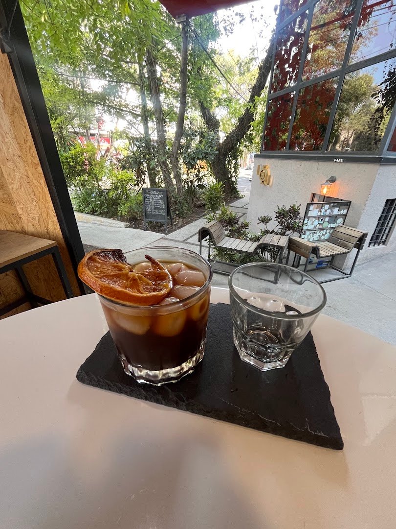 Coffee at LOU Brew Bar, specialty coffee shop in Mexico City