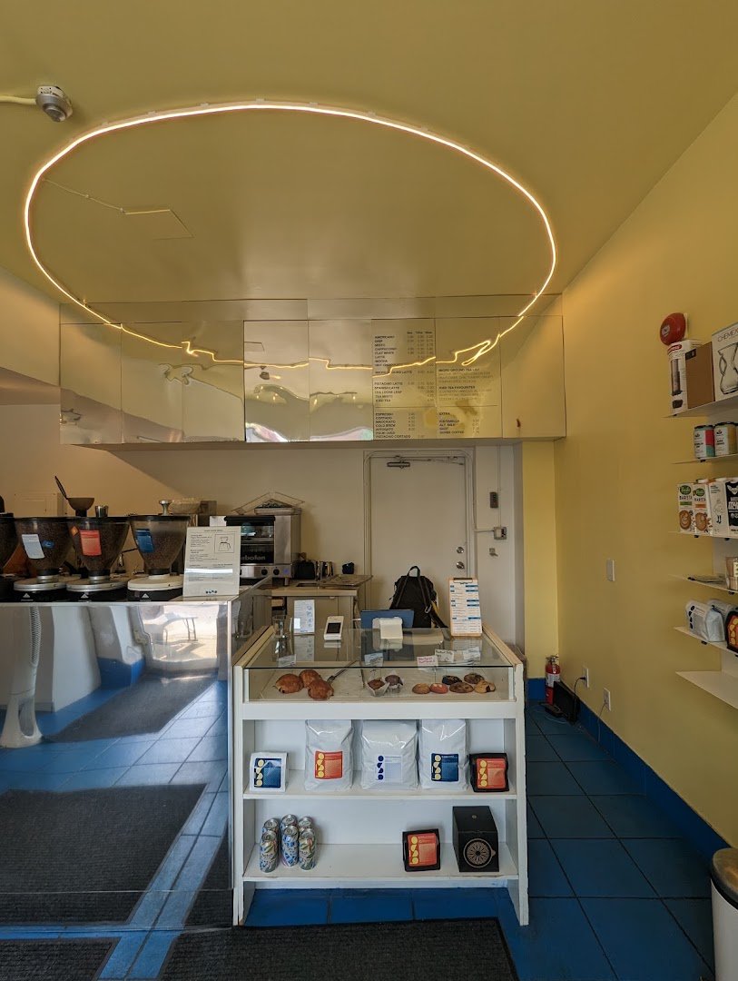 Interior of Buno Coffee (St Clair W), specialty coffee shop in Toronto