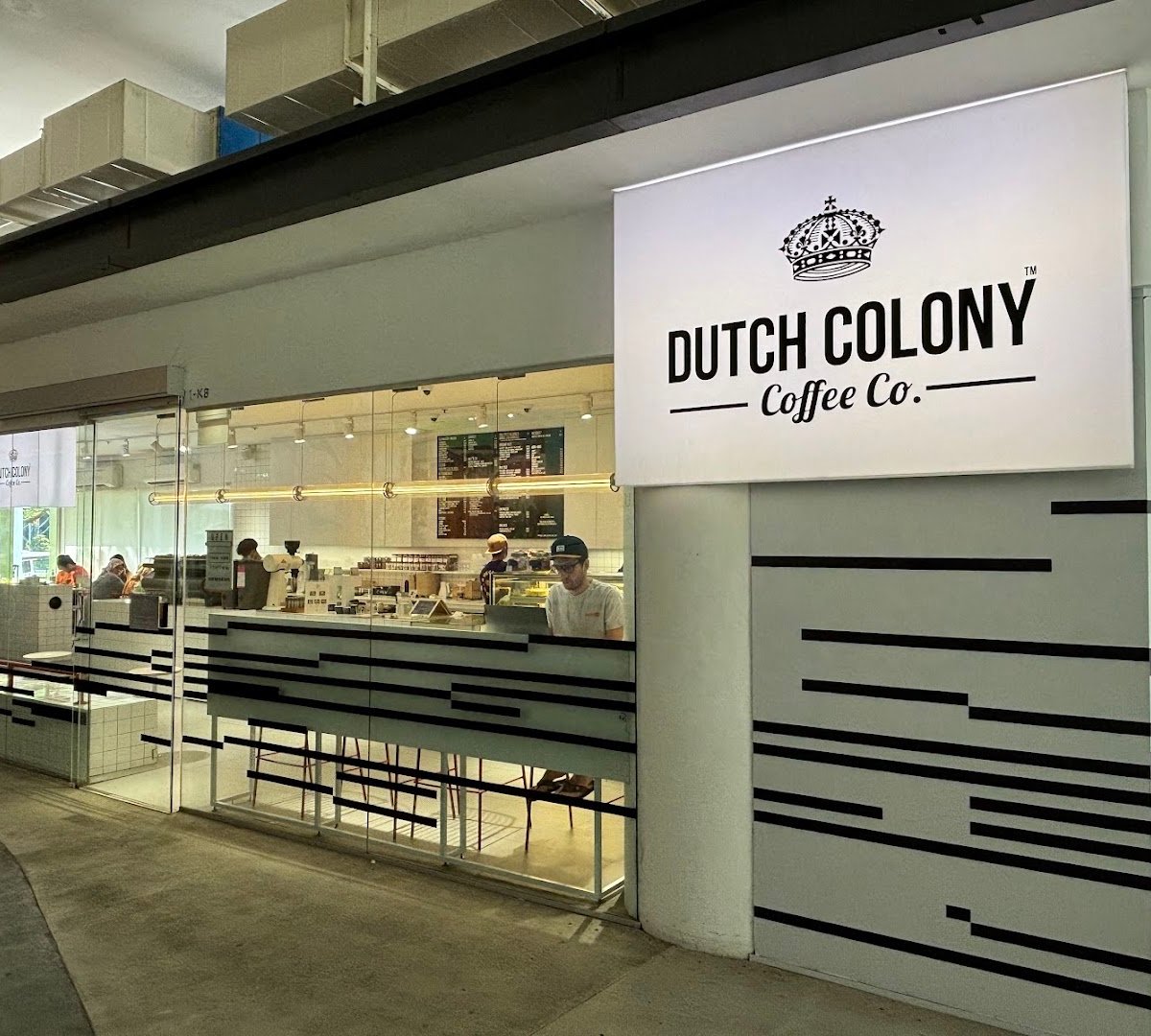 Storefront of Dutch Colony Coffee Co., specialty coffee shop in Singapore