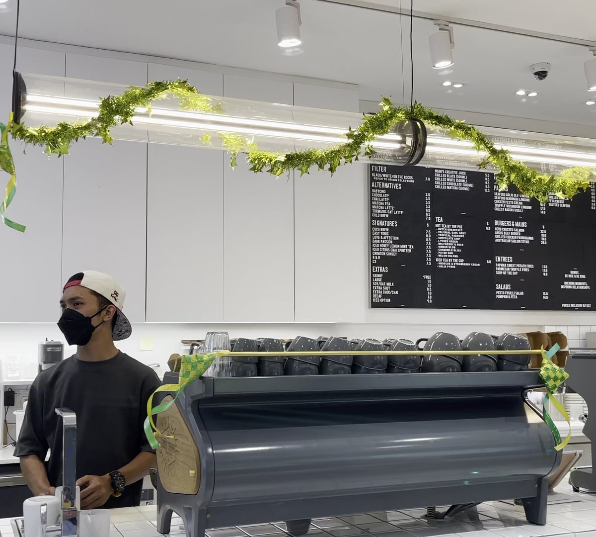 Interior of Dutch Colony Coffee Co., specialty coffee shop in Singapore