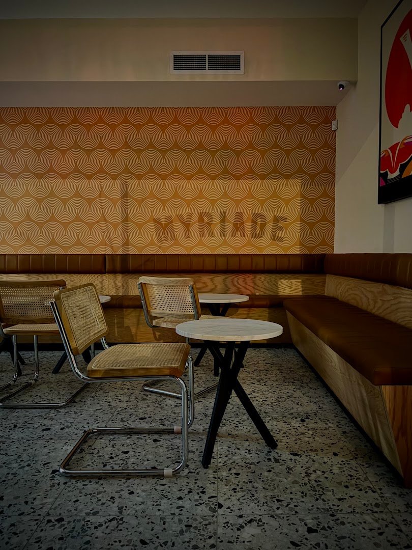 Interior of Café Myriade - Shaughnessy Village, specialty coffee shop in Montreal