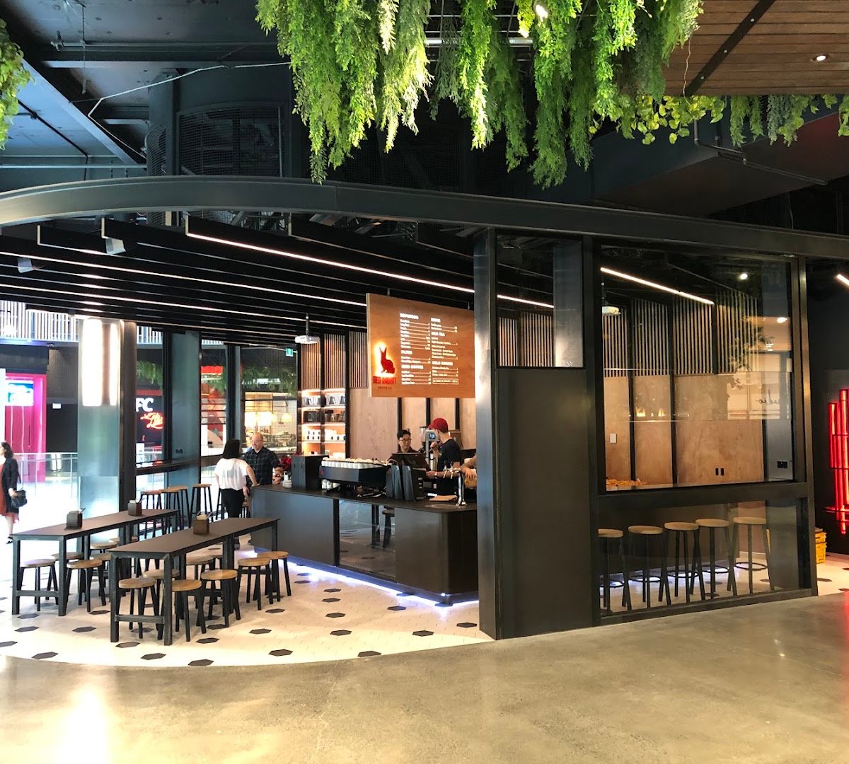 Storefront of Red Rabbit Coffee, specialty coffee shop in Auckland