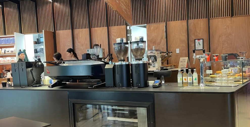 Interior of Red Rabbit Coffee, specialty coffee shop in Auckland