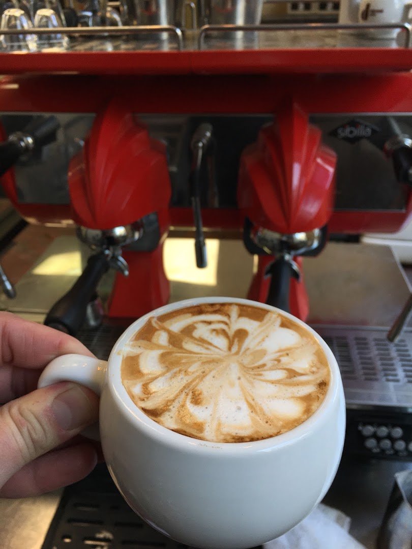 Coffee at Georgia Street Grind, specialty coffee shop in Indianapolis