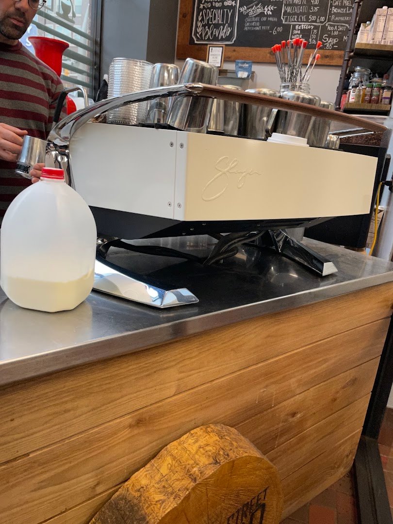 Interior of Georgia Street Grind, specialty coffee shop in Indianapolis