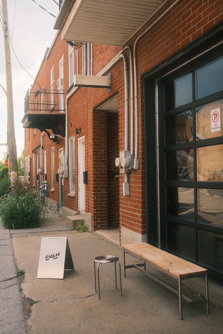 Storefront of Café Even, specialty coffee shop in Montreal