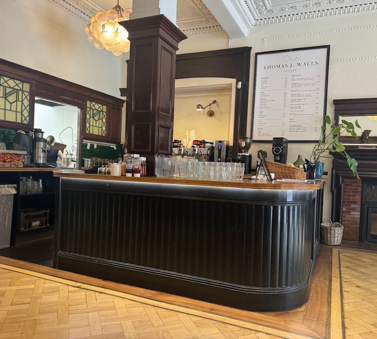 Interior of Thomas J Walls Coffee, specialty coffee shop in Edinburgh