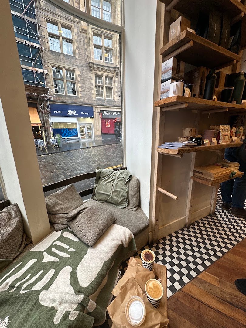 Interior of The Milkman, specialty coffee shop in Edinburgh