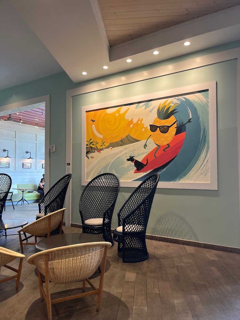 Interior of Knots Coffee Roasters. at Queen Kapiolani Hotel, specialty coffee shop in Honolulu