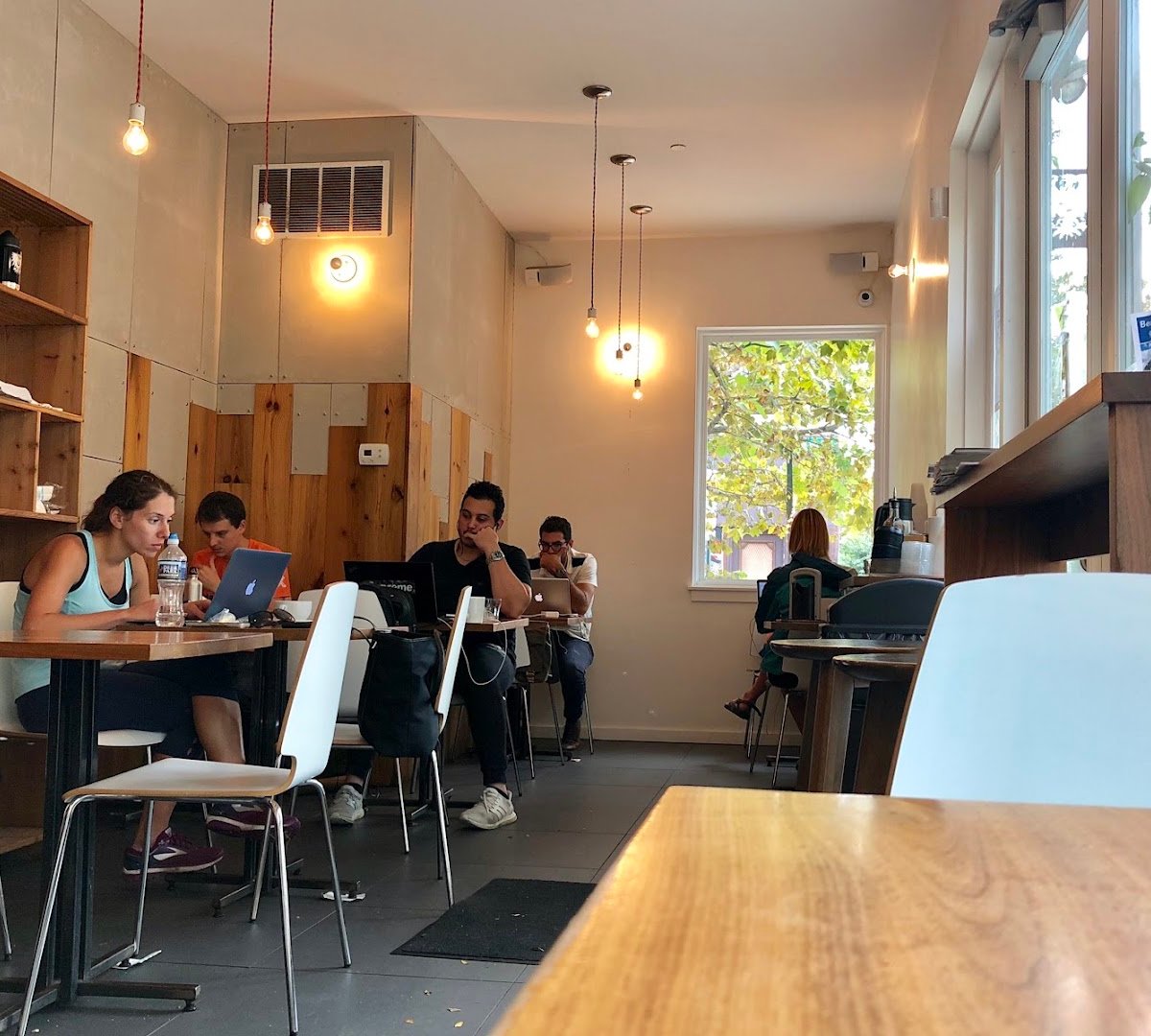 Interior of Ultimo Coffee, specialty coffee shop in Philadelphia