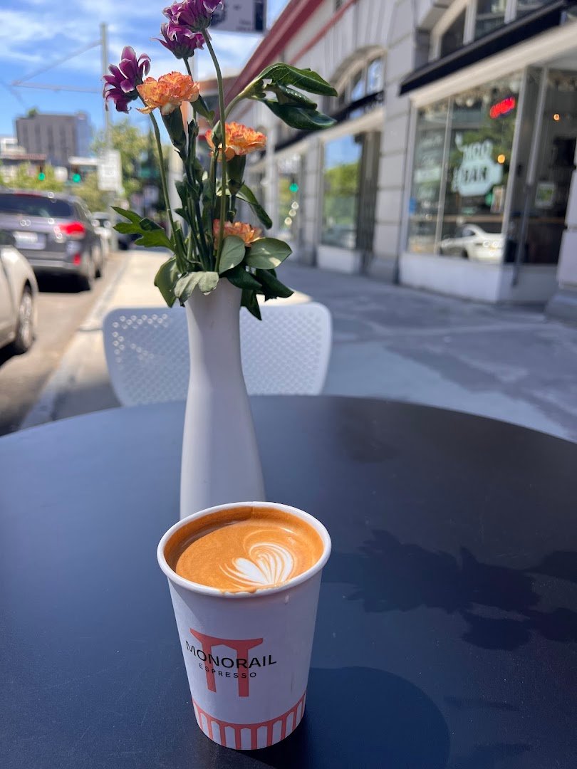 Coffee at Monorail Espresso, specialty coffee shop in Seattle