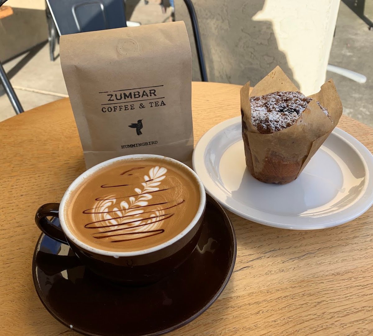 Coffee at Zumbar Coffee & Tea, specialty coffee shop in San Diego