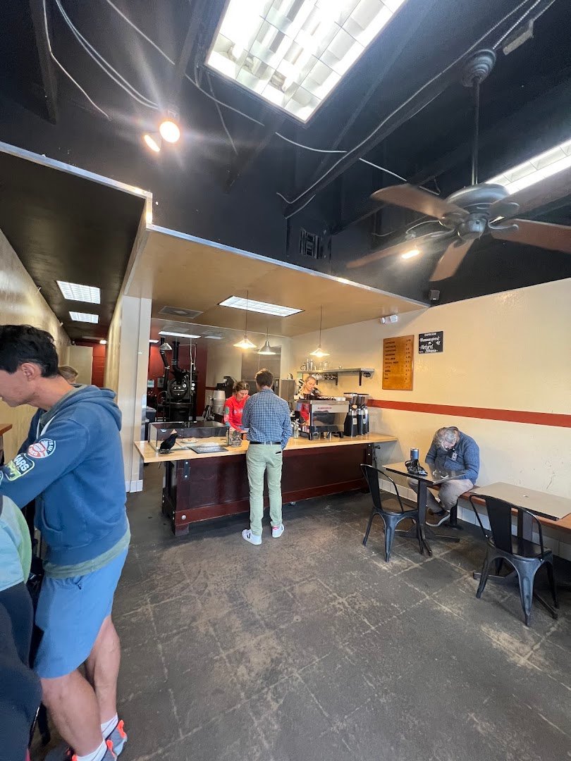 Interior of Zumbar Coffee & Tea, specialty coffee shop in San Diego