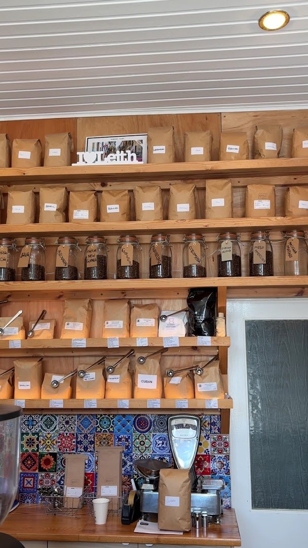 Interior of Little Havana Coffee Store, specialty coffee shop in Edinburgh