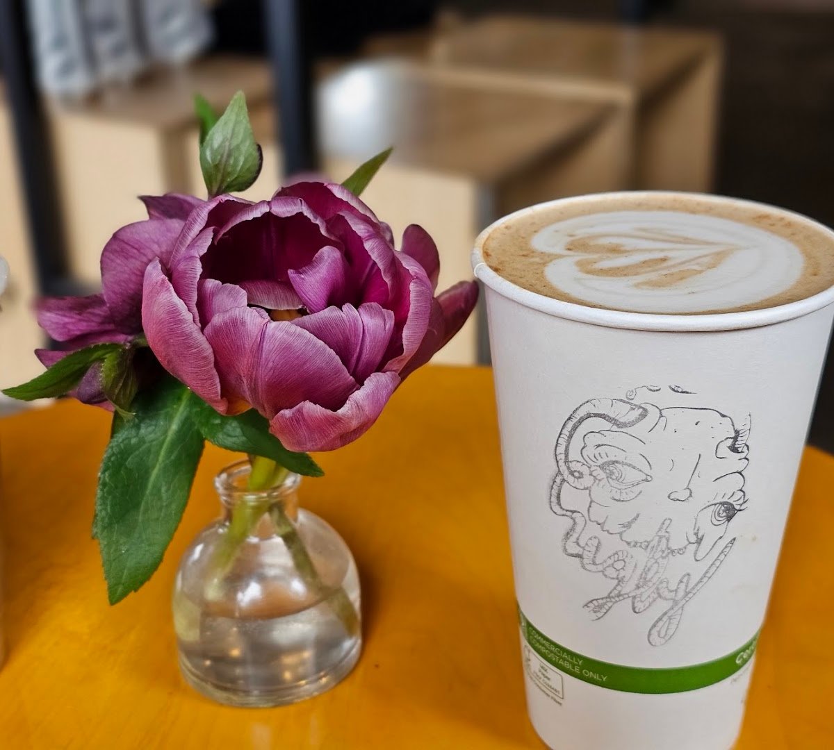 Coffee at Ugly Duck Coffee, specialty coffee shop in Rochester