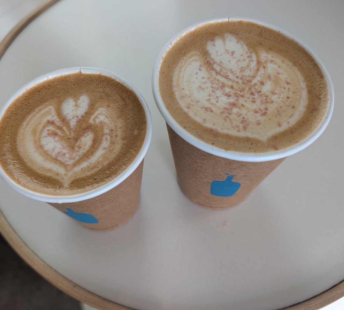 Coffee at Blue Bottle Coffee, specialty coffee shop in San Diego