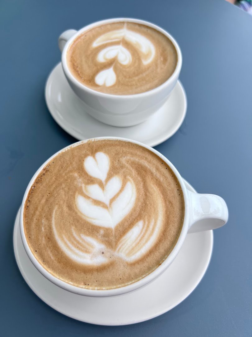 Coffee at Blue Bottle Coffee, specialty coffee shop in San Diego