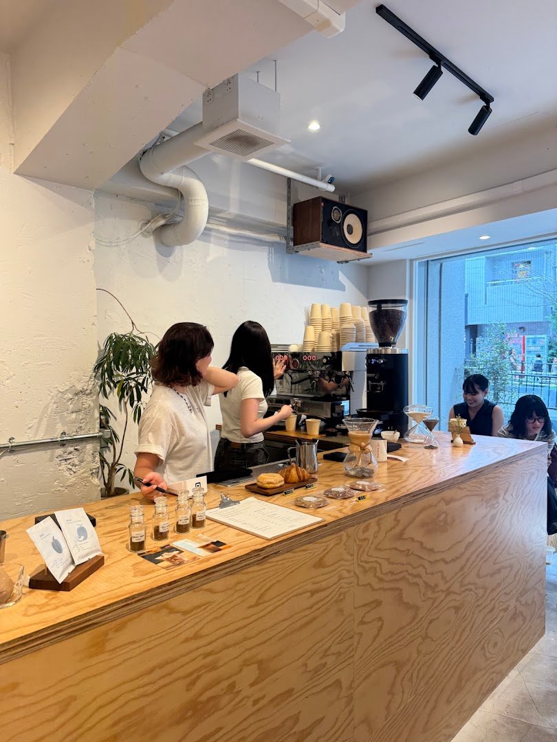 Interior of Sedai Coffee and Roasters, specialty coffee shop in Tokyo