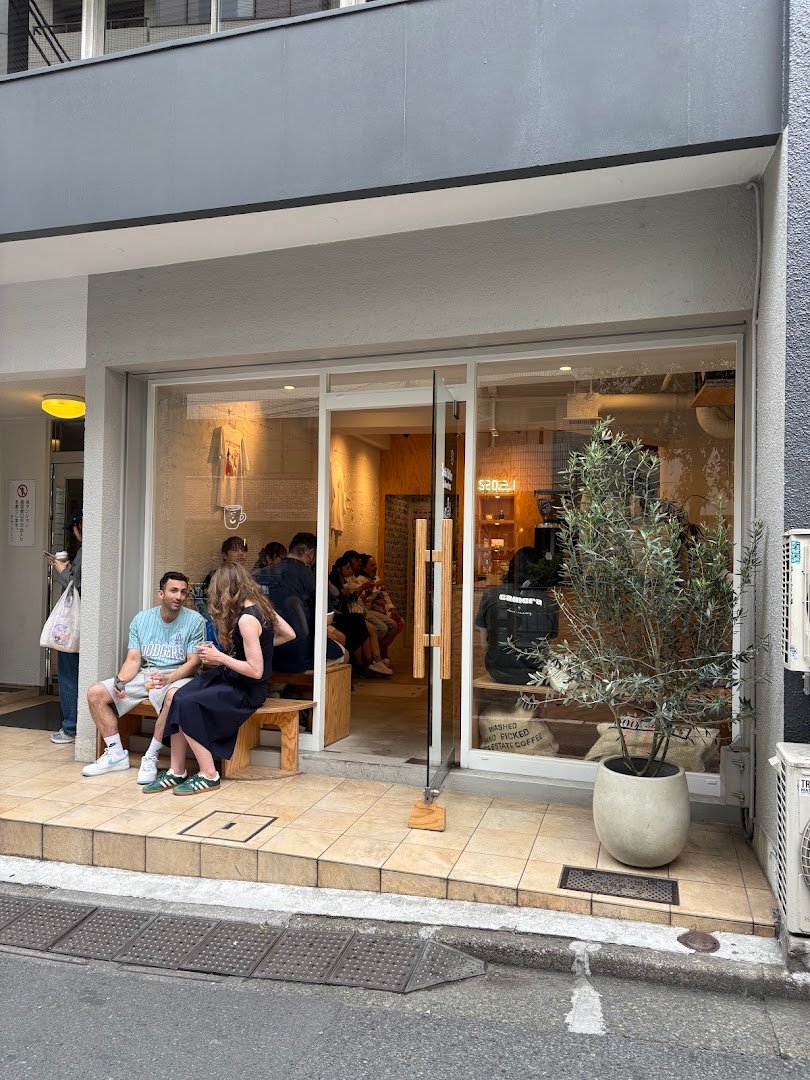 Storefront of Sedai Coffee and Roasters, specialty coffee shop in Tokyo