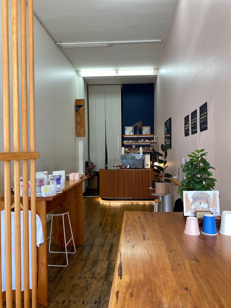 Interior of Daily Daily Coffeemakers, specialty coffee shop in Auckland
