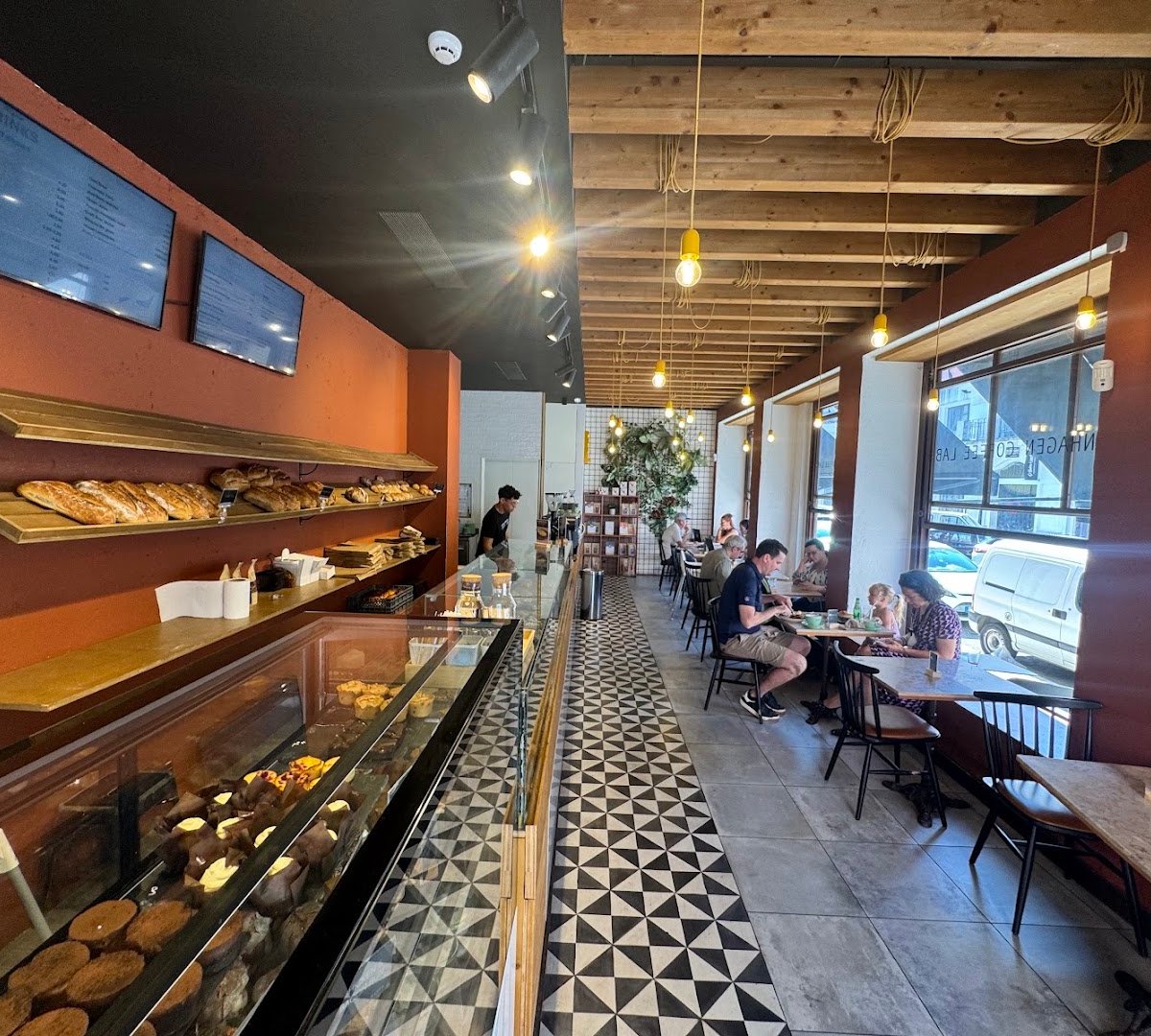 Interior of Copenhagen Coffee Lab - Campo de Ourique, specialty coffee shop in Lisbon