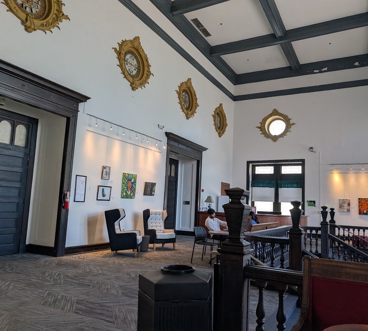 Interior of Coat Check Coffee, specialty coffee shop in Indianapolis