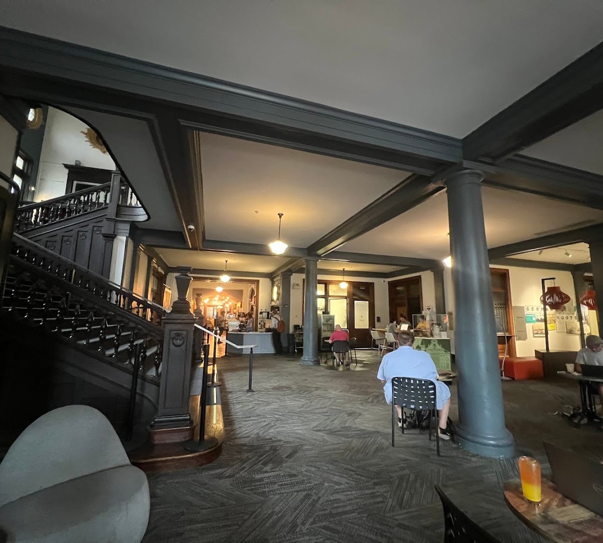 Interior of Coat Check Coffee, specialty coffee shop in Indianapolis
