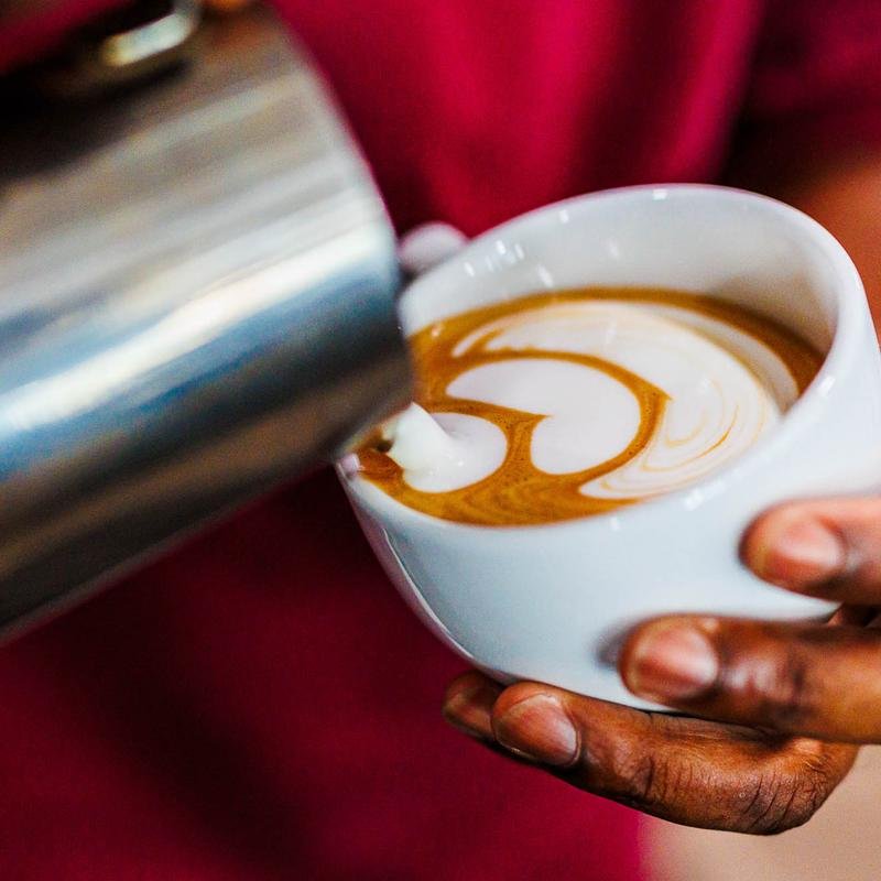 Coffee at Junction361, specialty coffee shop in Rochester