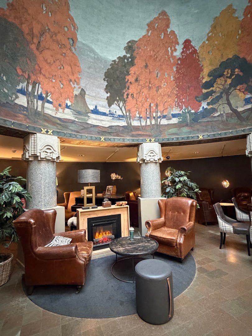 Interior of Robert's Coffee Jugend, specialty coffee shop in Helsinki