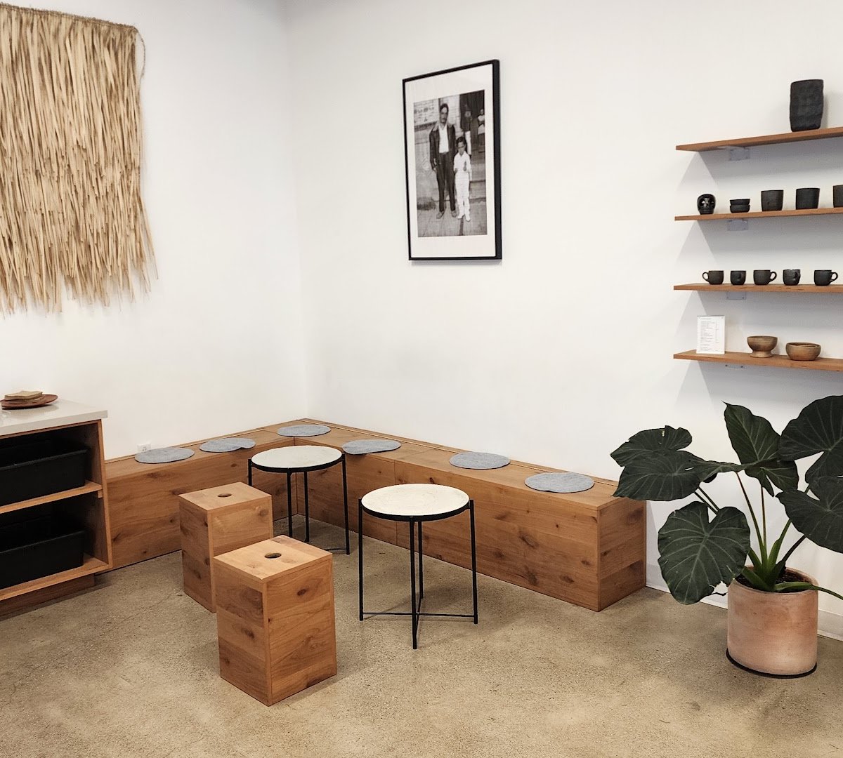 Interior of Proyecto Diaz Coffee, specialty coffee shop in Oakland