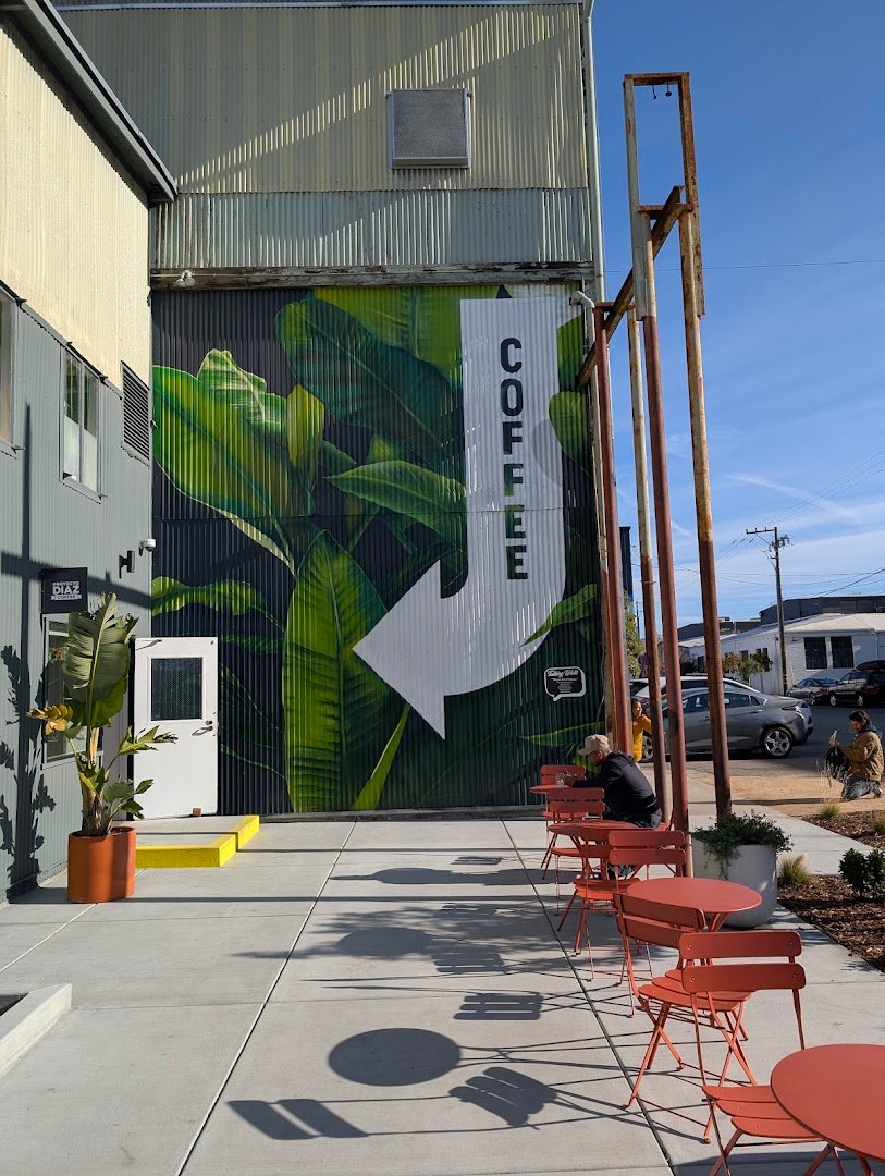 Storefront of Proyecto Diaz Coffee, specialty coffee shop in Oakland