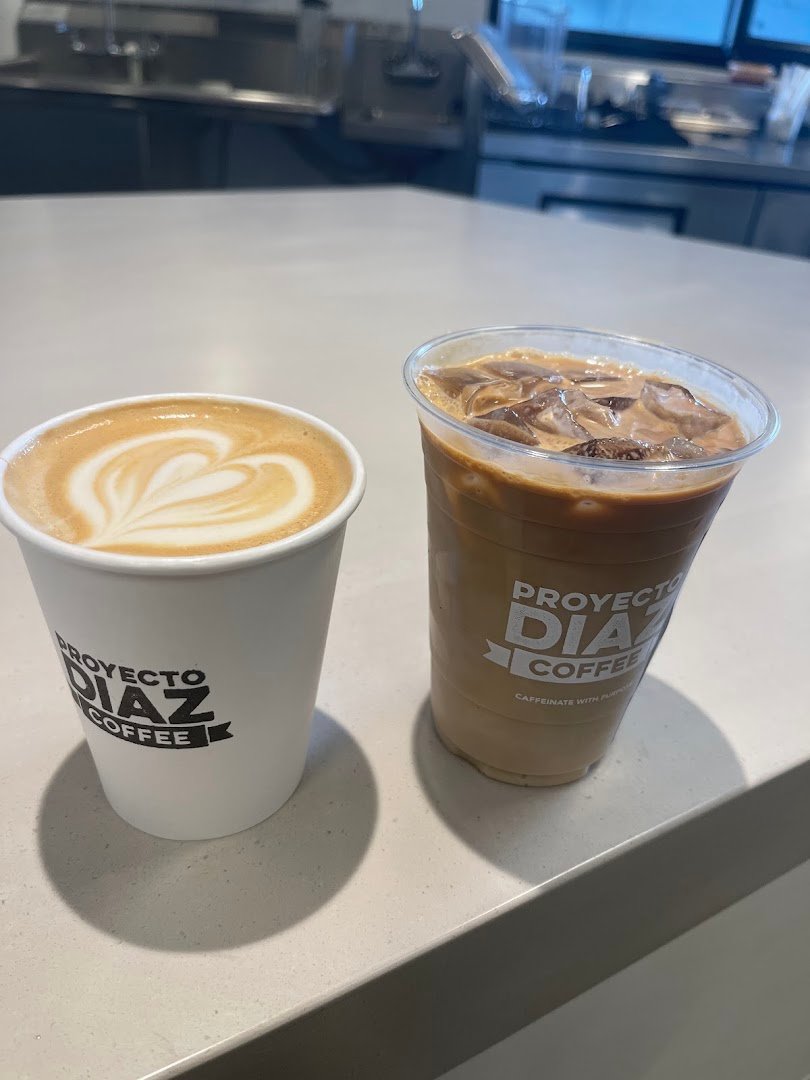 Coffee at Proyecto Diaz Coffee, specialty coffee shop in Oakland