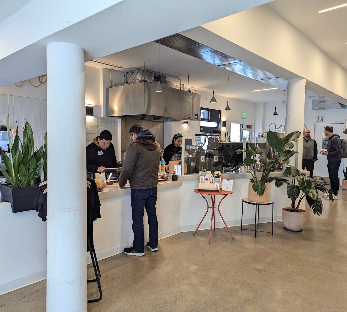 Interior of Proyecto Diaz Coffee, specialty coffee shop in Oakland