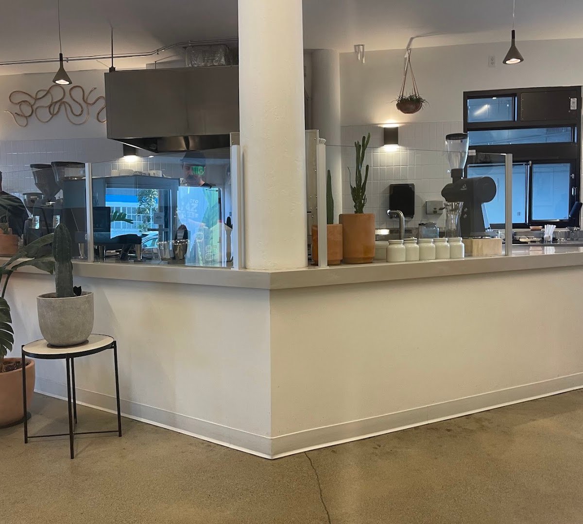Interior of Proyecto Diaz Coffee, specialty coffee shop in Oakland