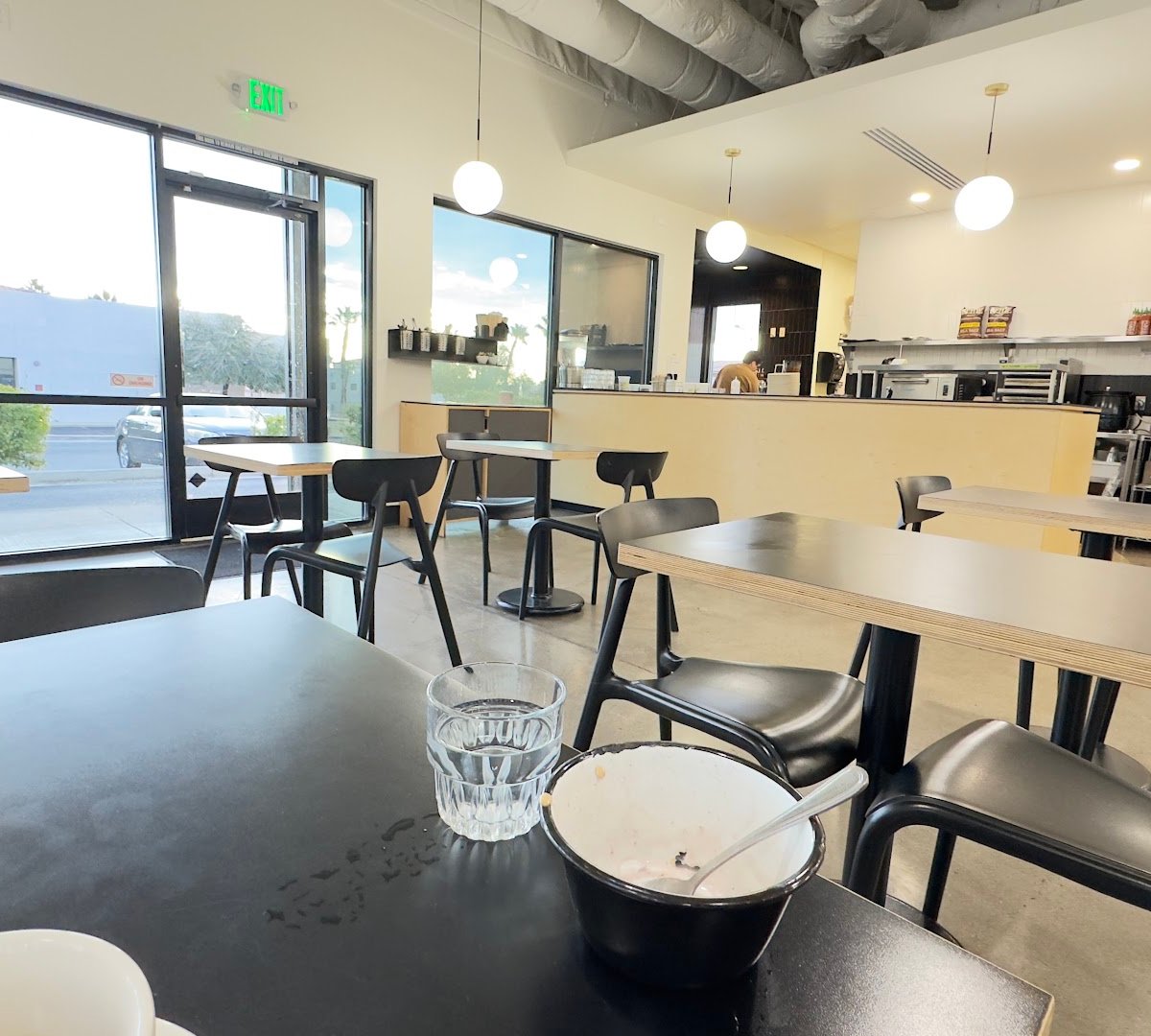 Interior of Vesta Coffee Roasters, specialty coffee shop in Las Vegas