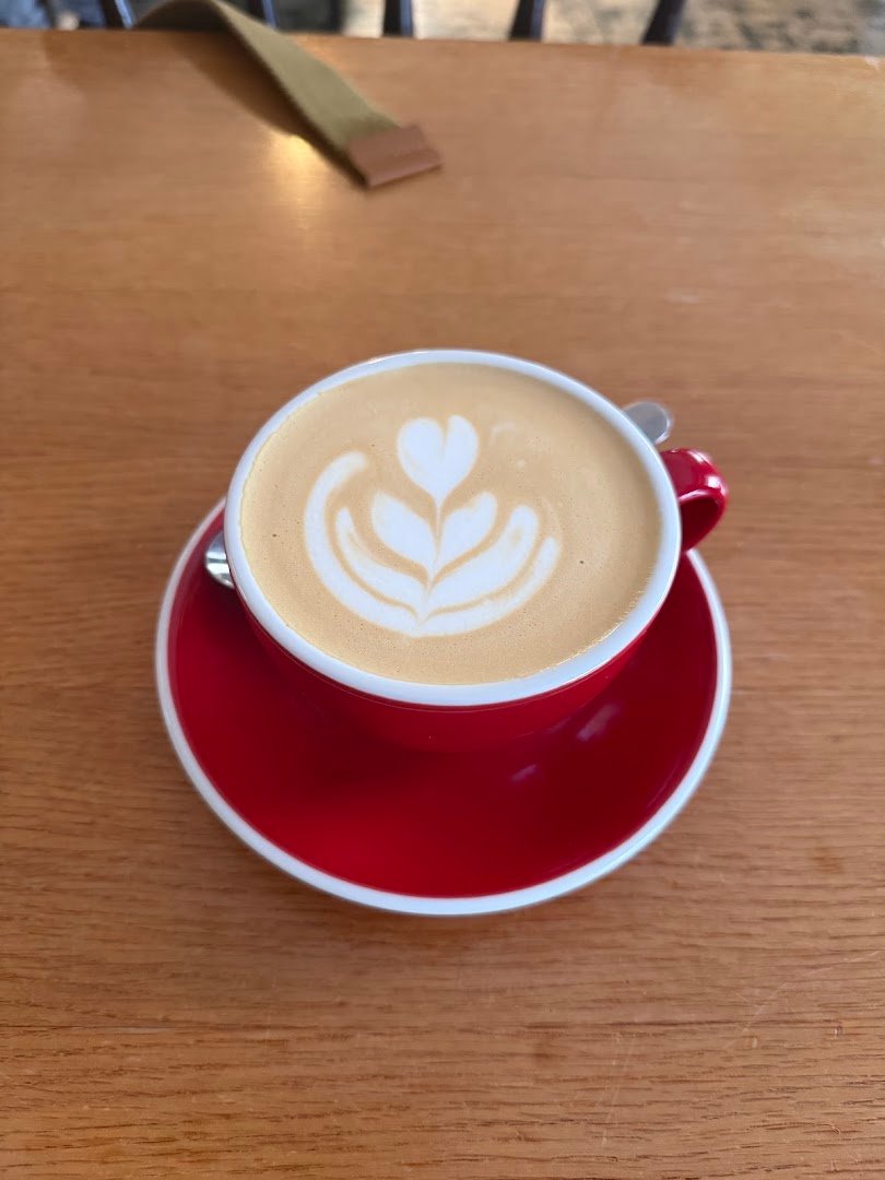 Coffee at The FLAT cafe, specialty coffee shop in Prague