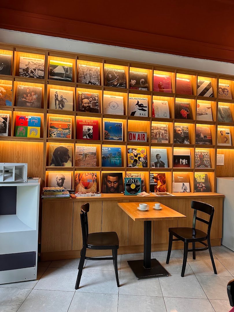 Interior of Tekla, specialty coffee shop in Warsaw