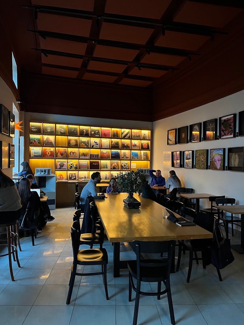 Interior of Tekla, specialty coffee shop in Warsaw