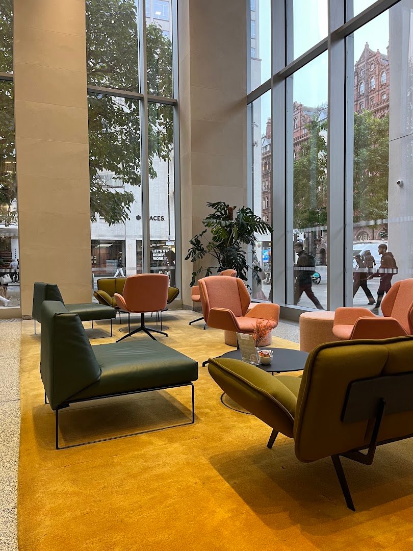Interior of Atrium Coffee, specialty coffee shop in Manchester