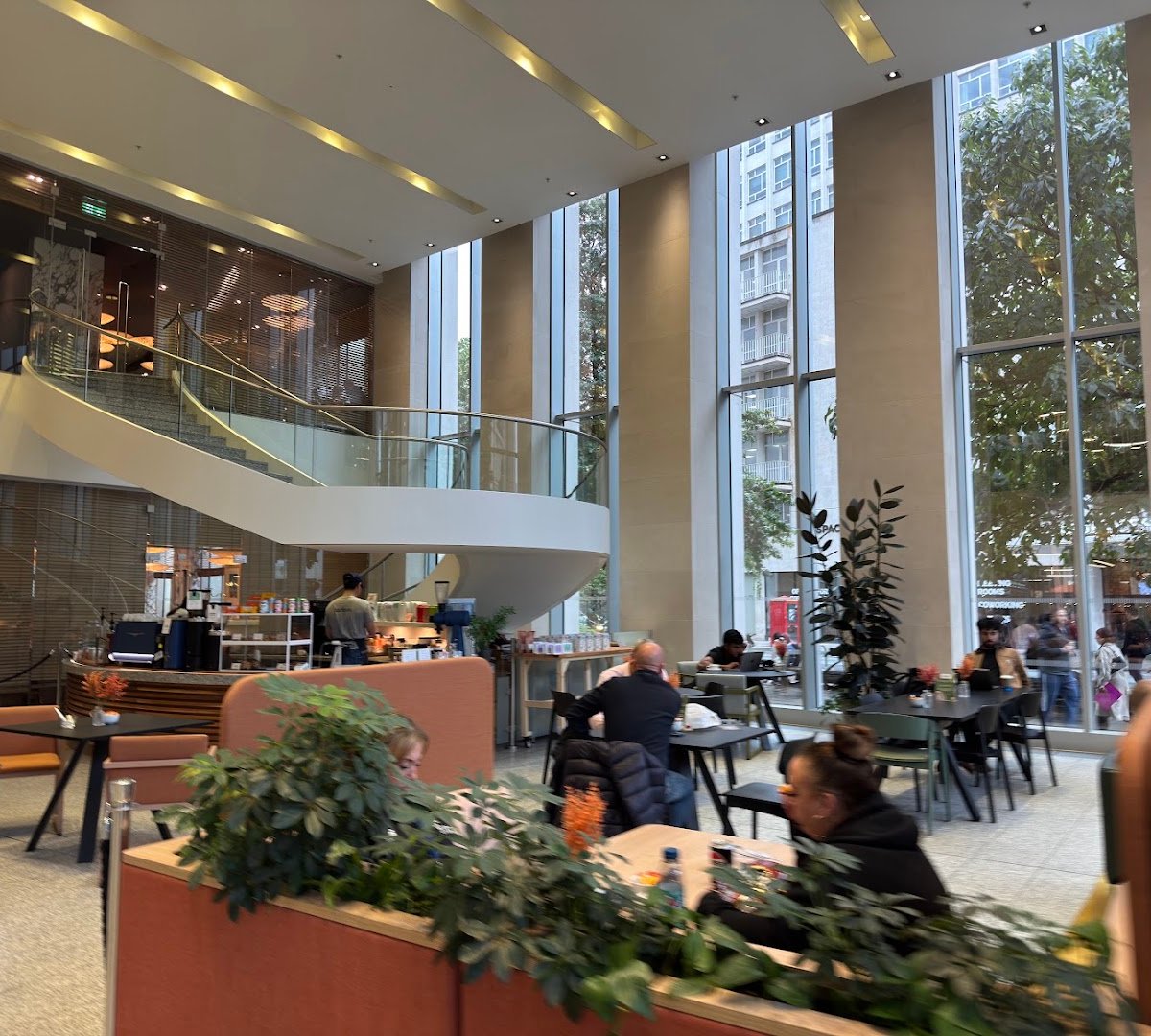Interior of Atrium Coffee, specialty coffee shop in Manchester